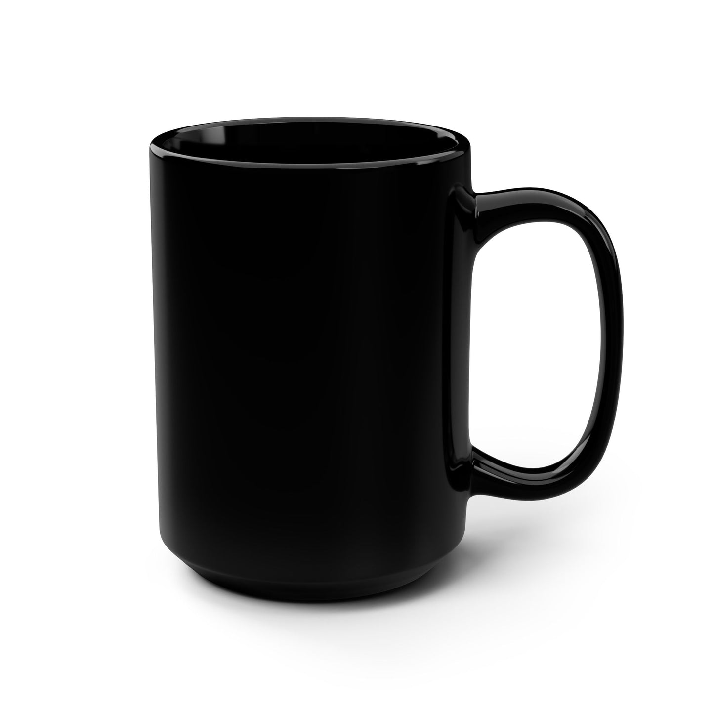Tabletop EDU 15oz Black Mug – Rainbow Dice Graduation Logo, Teacher & Gamer Coffee Cup